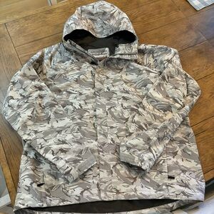 Grundens Charter Gore Tex Paclite Jacket - Glacier Camo